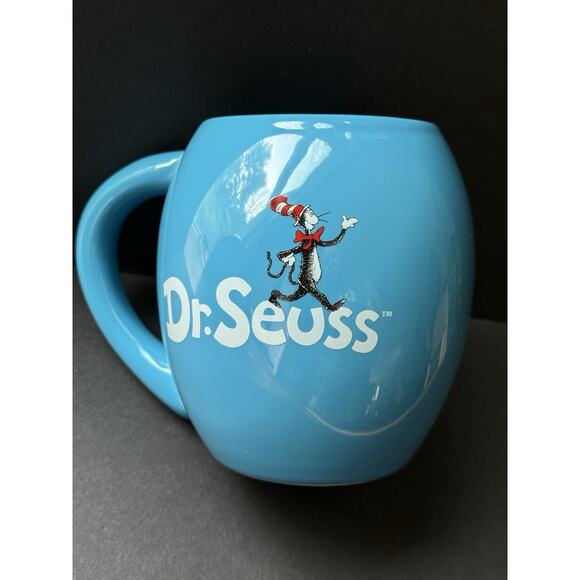 Dr Seuss Cat In The Hat Blue Cup Mug Vandor 18oz Microwave Dishwasher Safe New - Picture 3 of 7